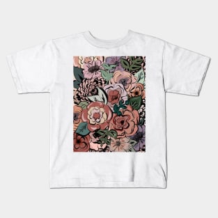 Painted Flowers Kids T-Shirt